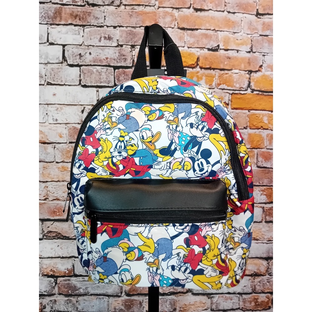 Disney Mickey & Friends Characters All-Over Mini Backpack (New)